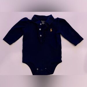 Ralph Lauren Dark Blue Baby Bodysuit